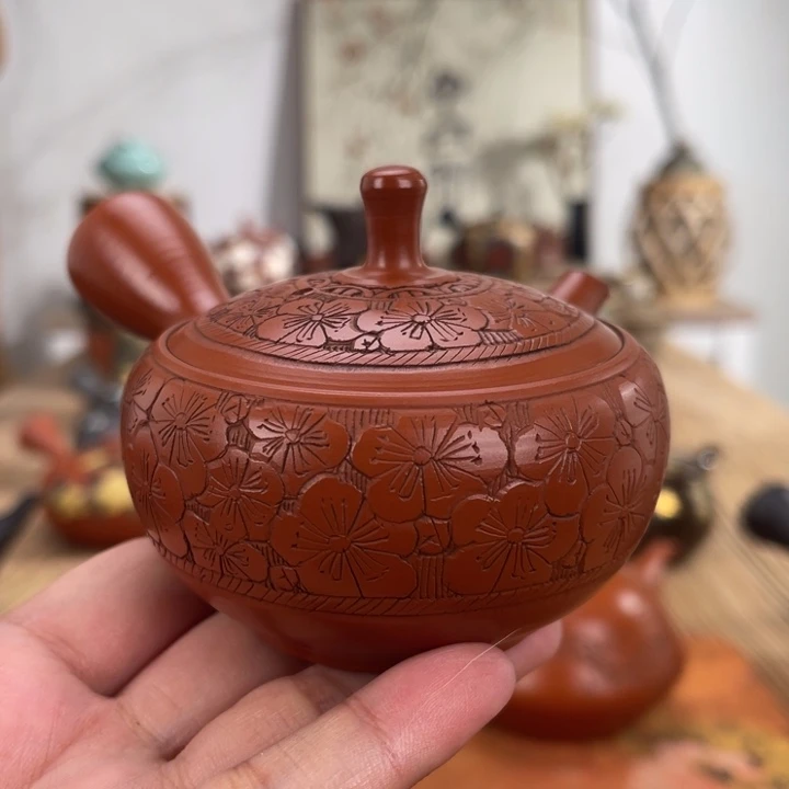 常滑玉龍手作茶壶