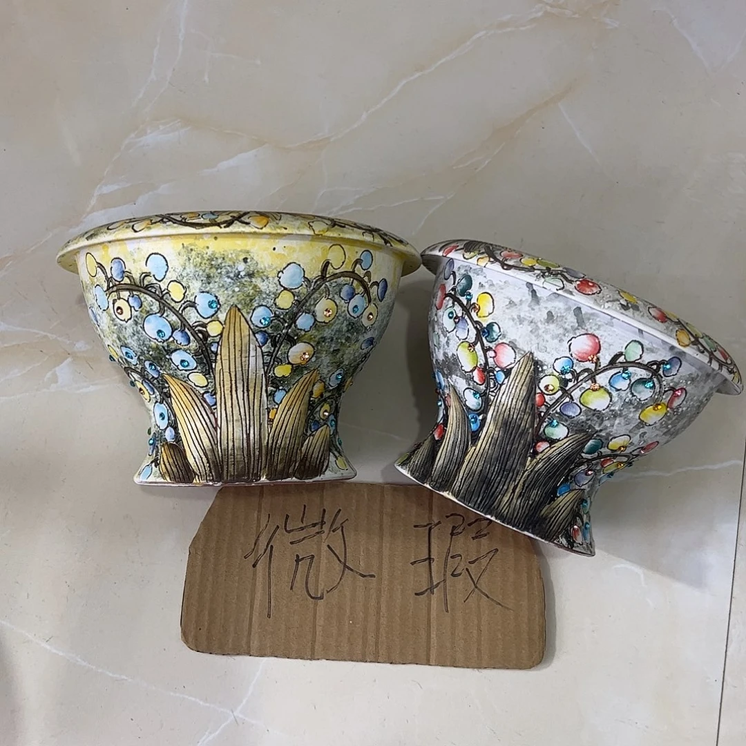 崔***装景德镇炫彩手绘景德镇陶花盆