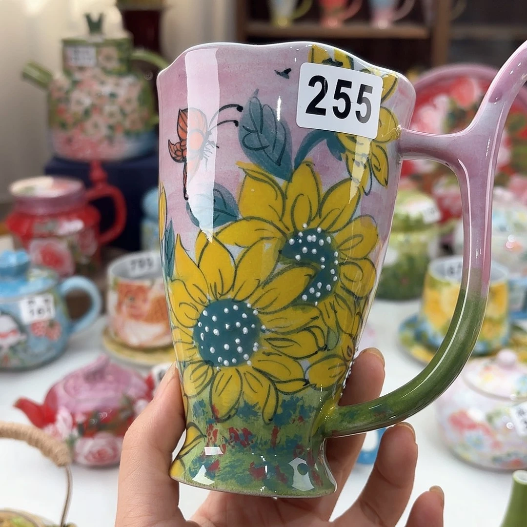 景德镇手绘高温釉下彩陶瓷茶具