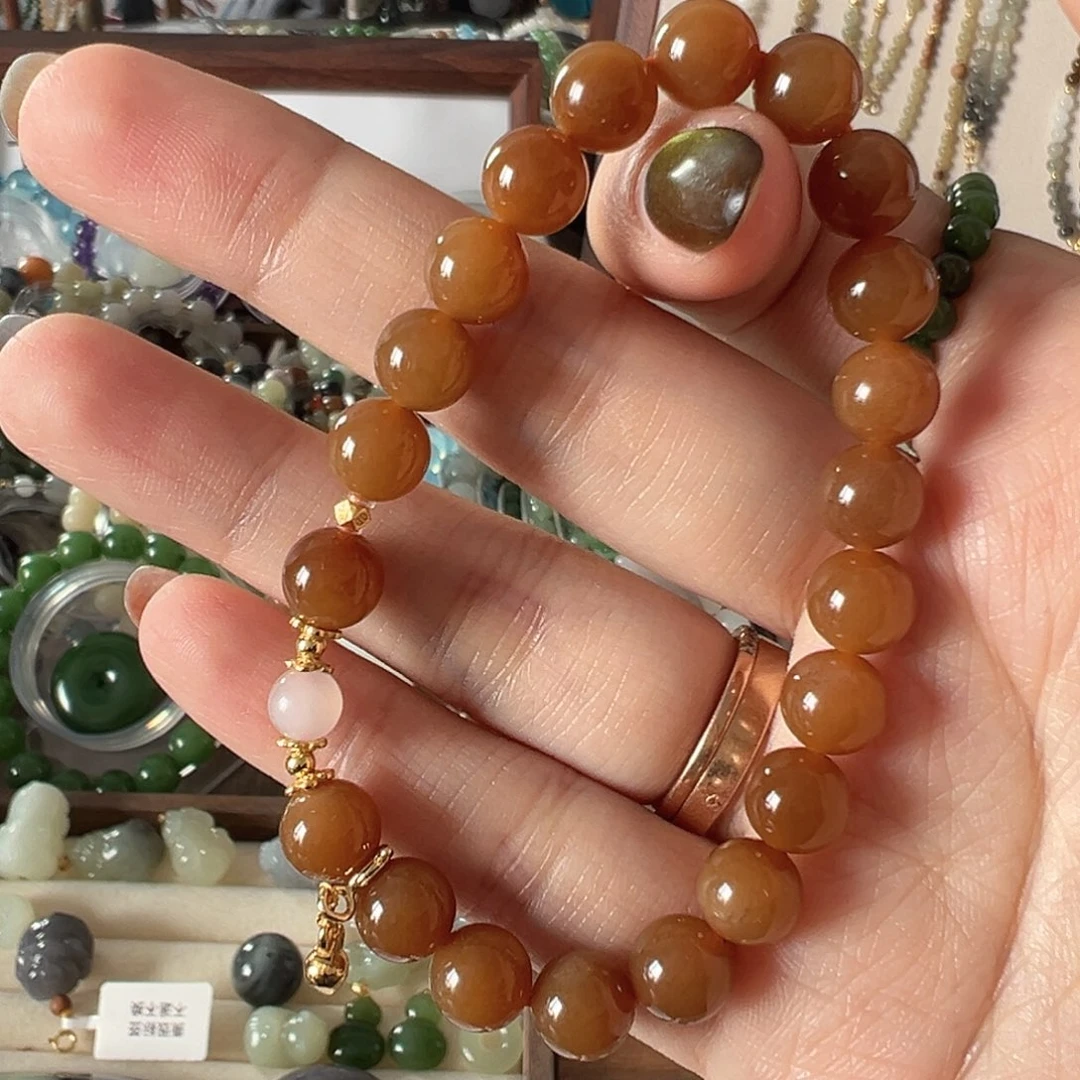 和田玉（糖玉）未镶嵌手链