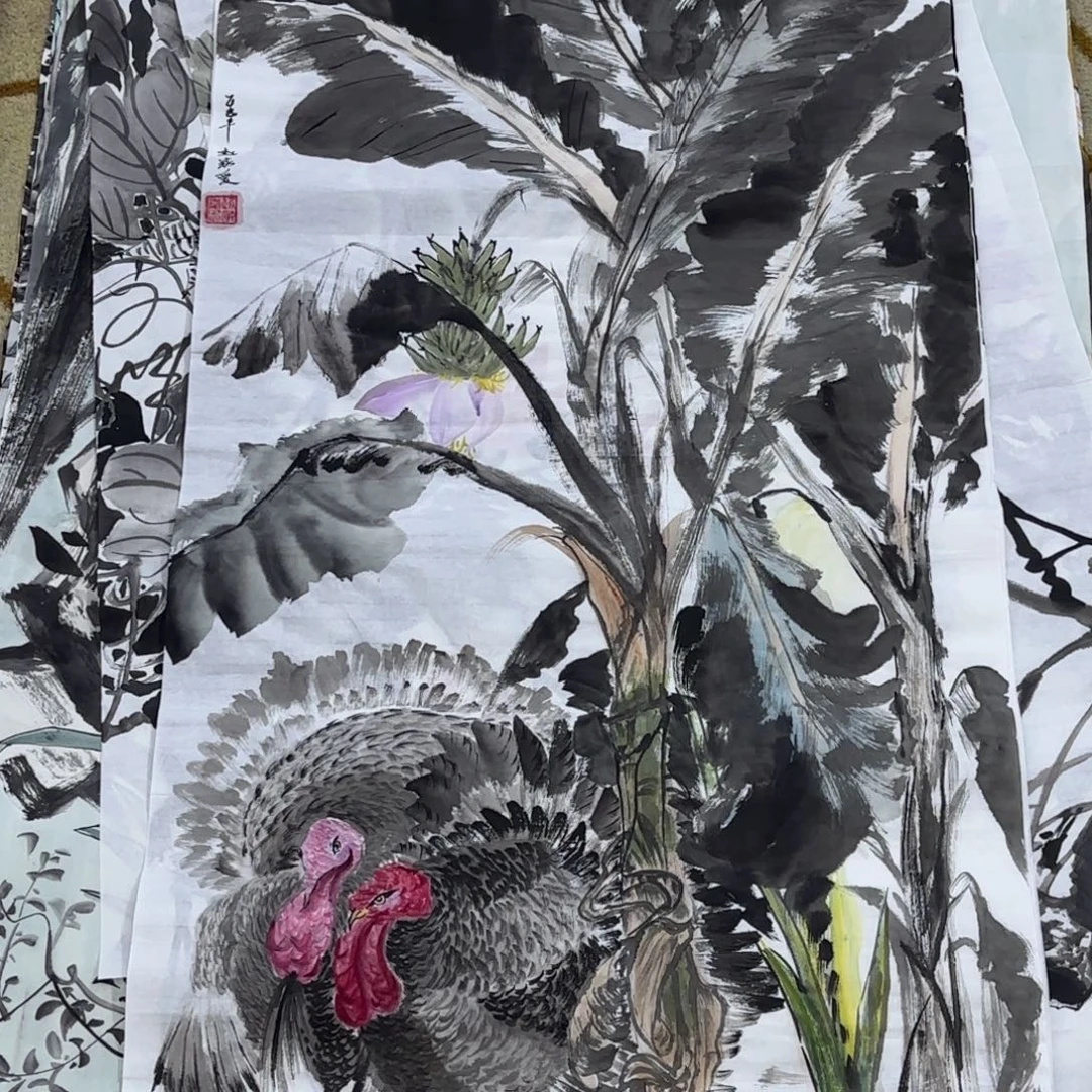 国画赵家爱三尺艺