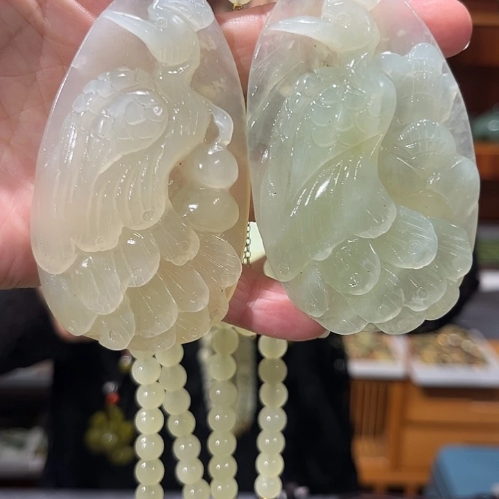 未镶嵌岫玉毛衣链
