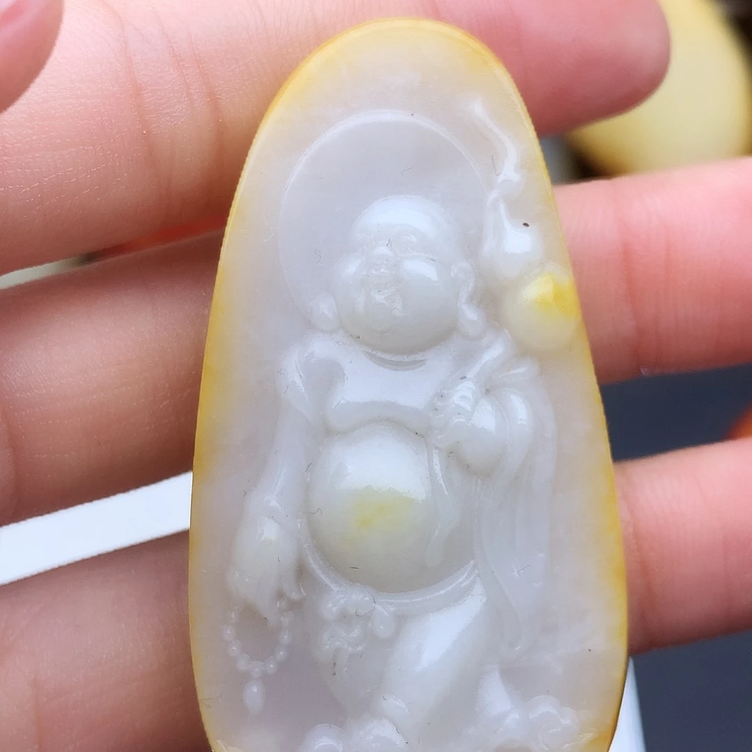 和田玉未镶嵌挂件