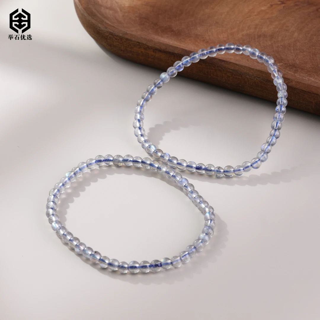 【举石优选】S0607-H9-1长石手串（一件/多样性发/约3mm+）Y