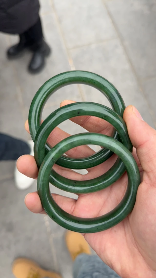 和田玉碧玉手镯多样性发货拍一发一