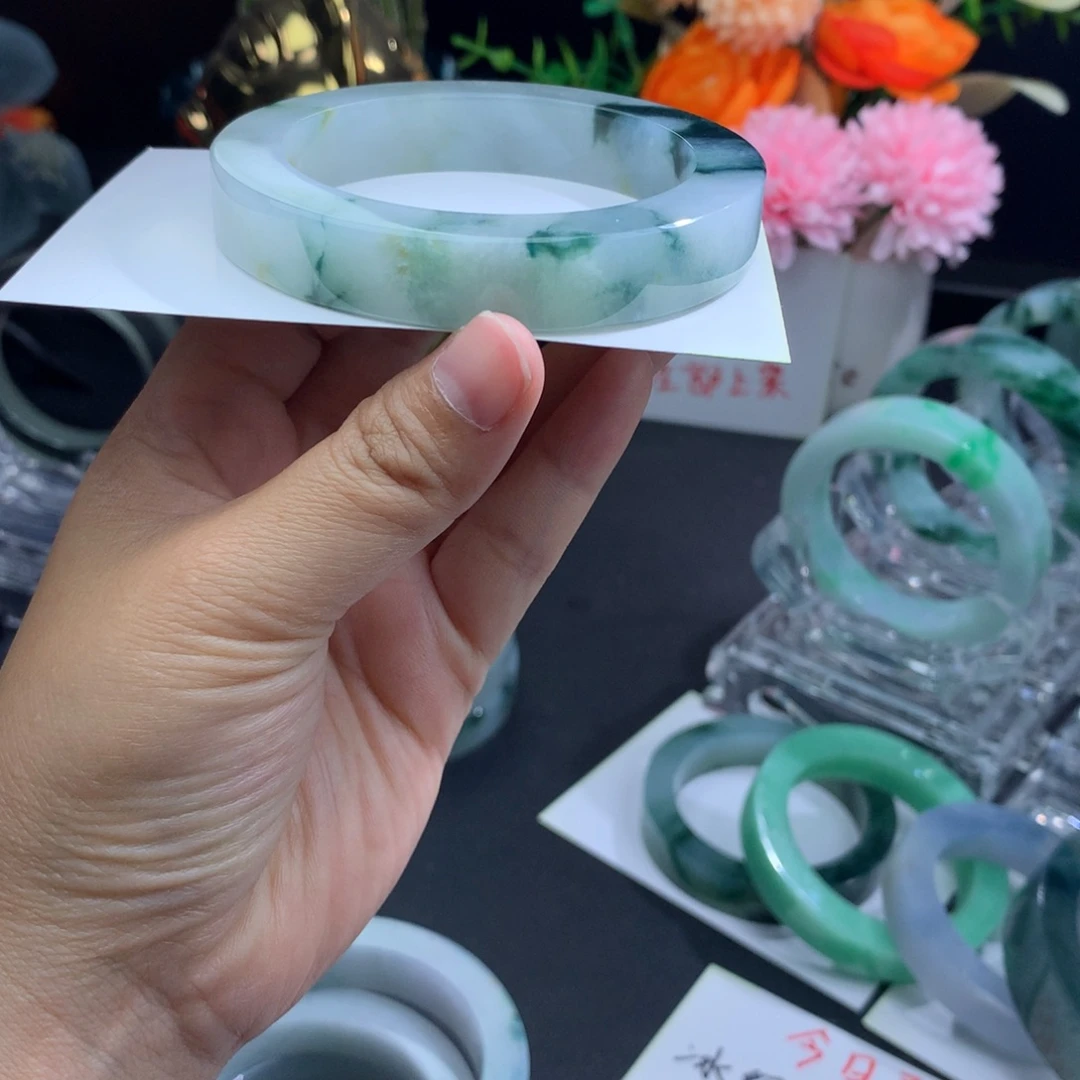 定制翡翠未镶嵌天然缅甸翡翠缅甸a货翡翠手镯