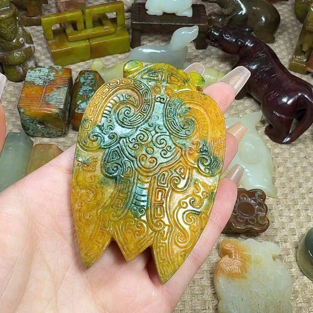 白玉菩提吊坠挂件