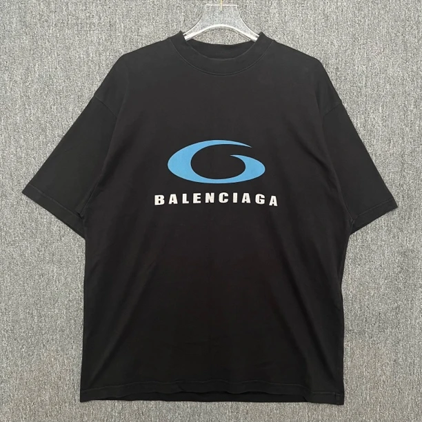 99新 Balenciaga/巴黎世家 SS24字母印花圆领短袖/L码/99新/12716