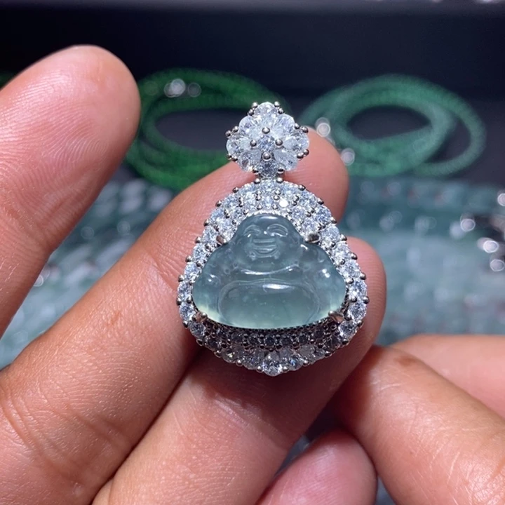 翡翠未镶嵌颈饰天然翡翠