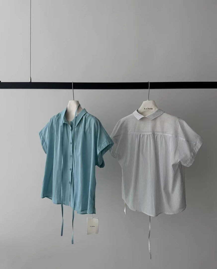 恩熙·韩系新款夏季短袖翻领小衫3103