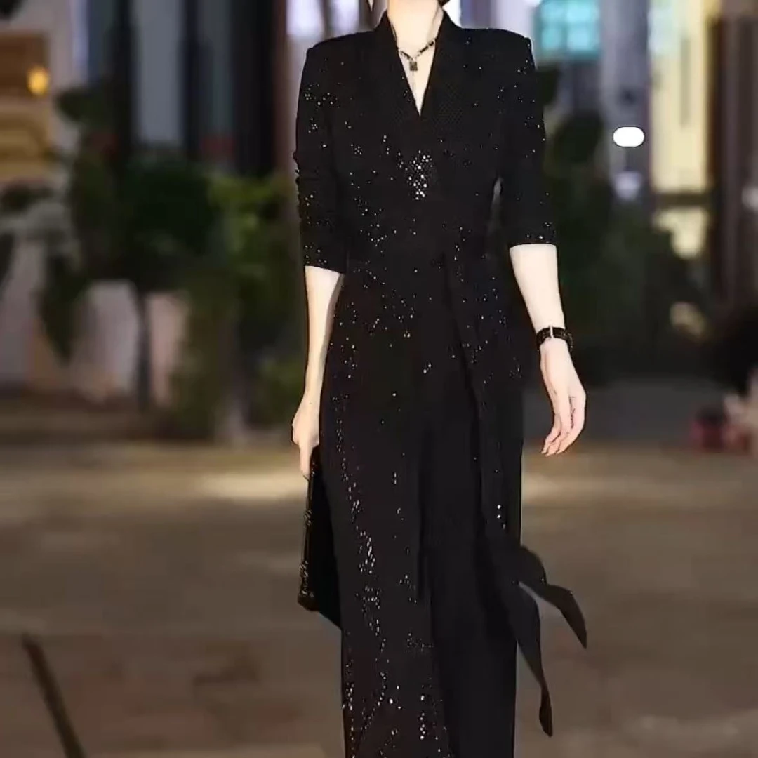 2025春季新款时尚显瘦气质女士网红洋气连体裤百搭款K8036