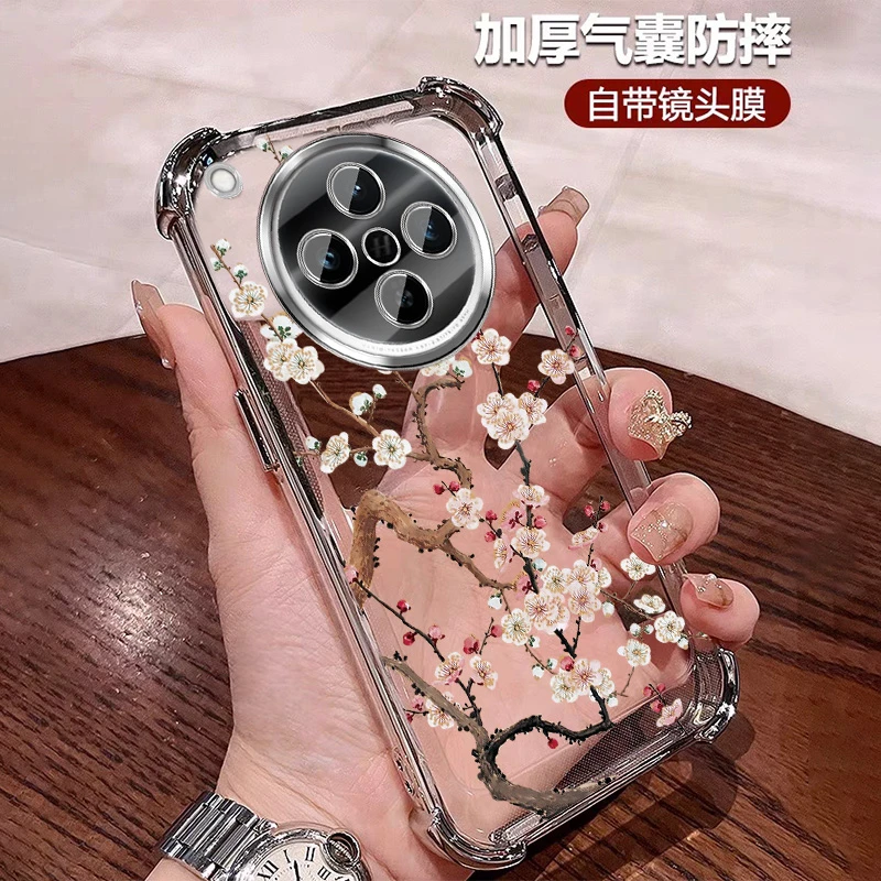 公主风适用oppofindx8手机壳四角防摔FindX8Pro透明带镜头膜ultra