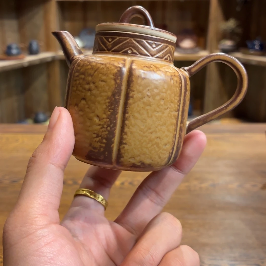 柴烧老岩泥茶器皿