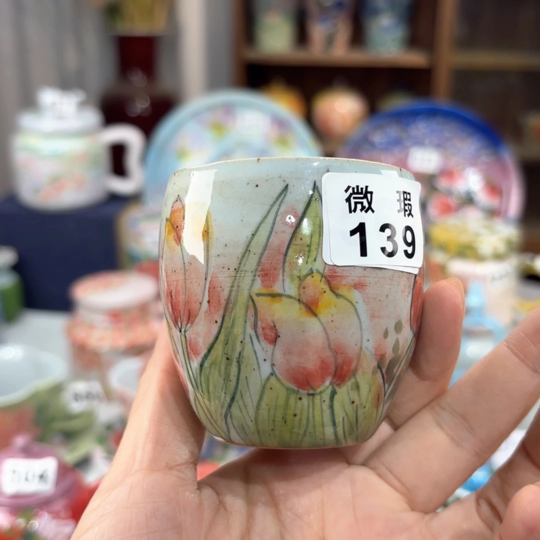 景德镇手绘高温釉下彩陶瓷茶具