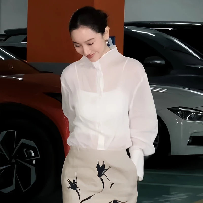 Li Hui Er 【岛屿沉眠】2025春季新款轻奢长袖衬衫外套女ZW82