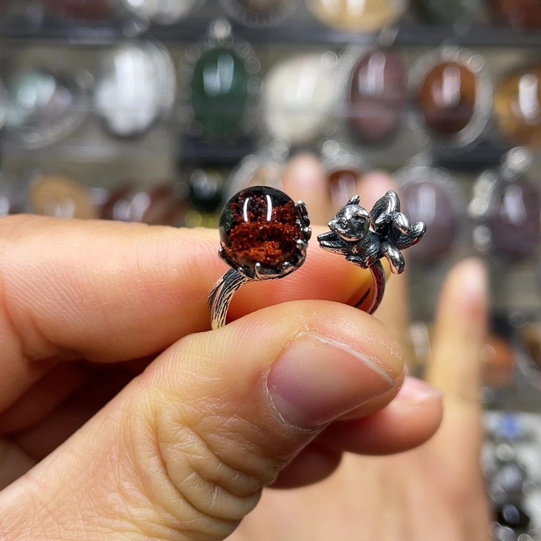 【闪购商品】水晶珠宝半成品银S925镶嵌戒指