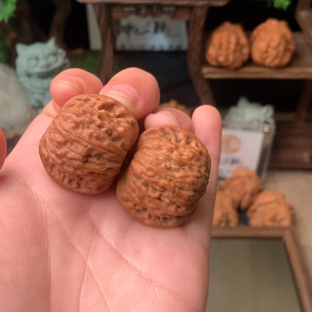 Q***K文玩核桃把件35尺寸秦闷