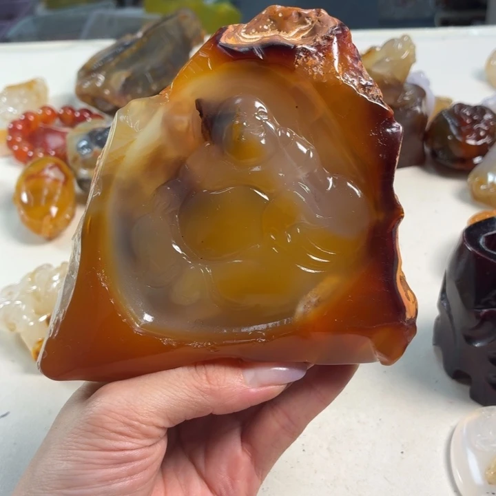 玛瑙/玉髓未镶嵌吊坠(不含链)