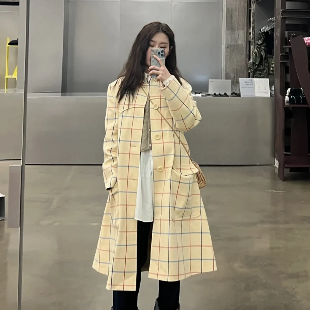 99新 GUCCI/古驰 奶油色单排扣大衣夹克外套 46码 带吊 GM002754