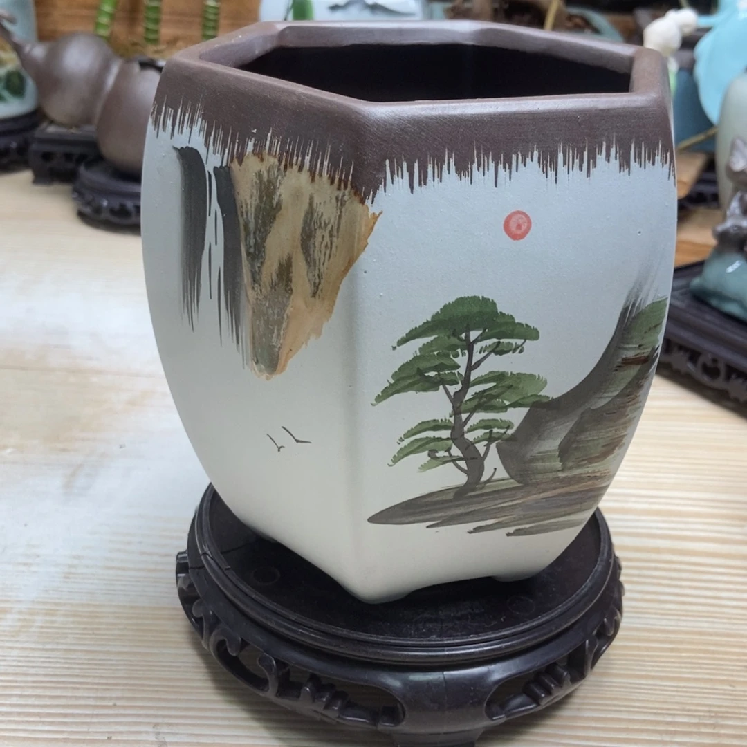 瓷片陶瓷花盆陶瓷艺术