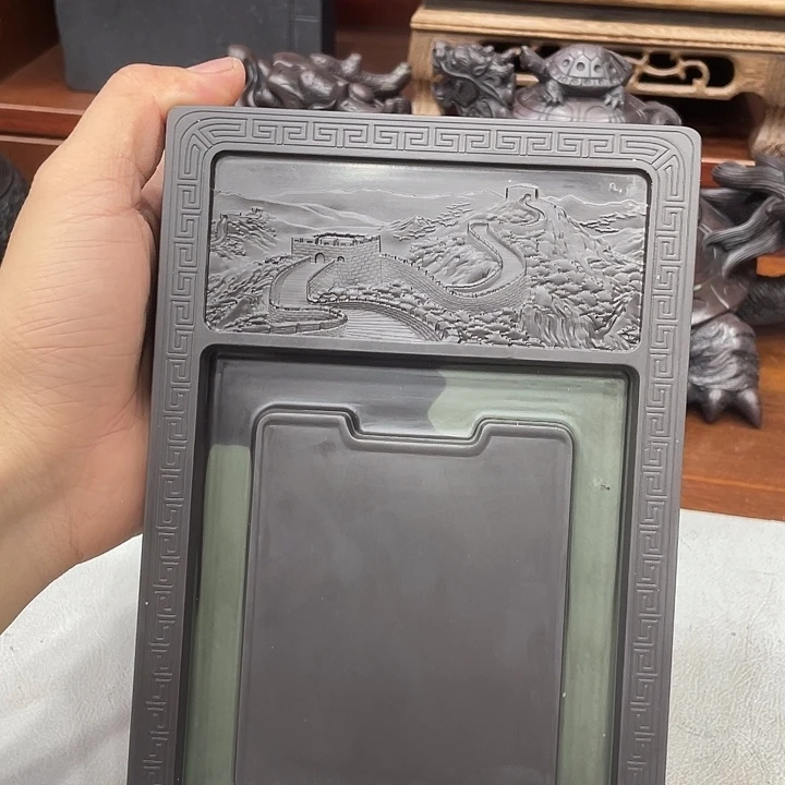 德***。易砚老坑玉带石砚台砚台