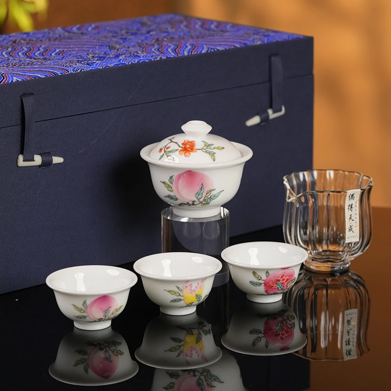 预售 瓷言所老曹 不识堂 桃系列礼盒装