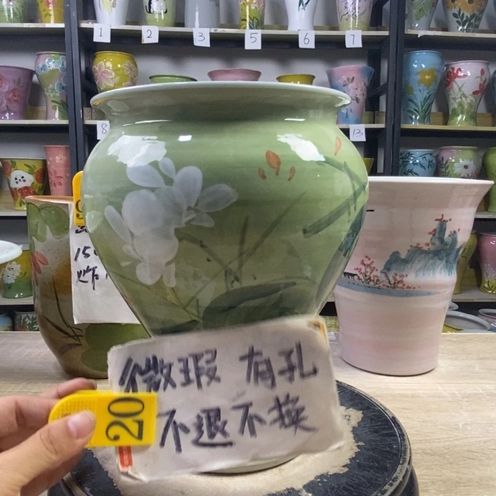 景德镇高温陶瓷花盆