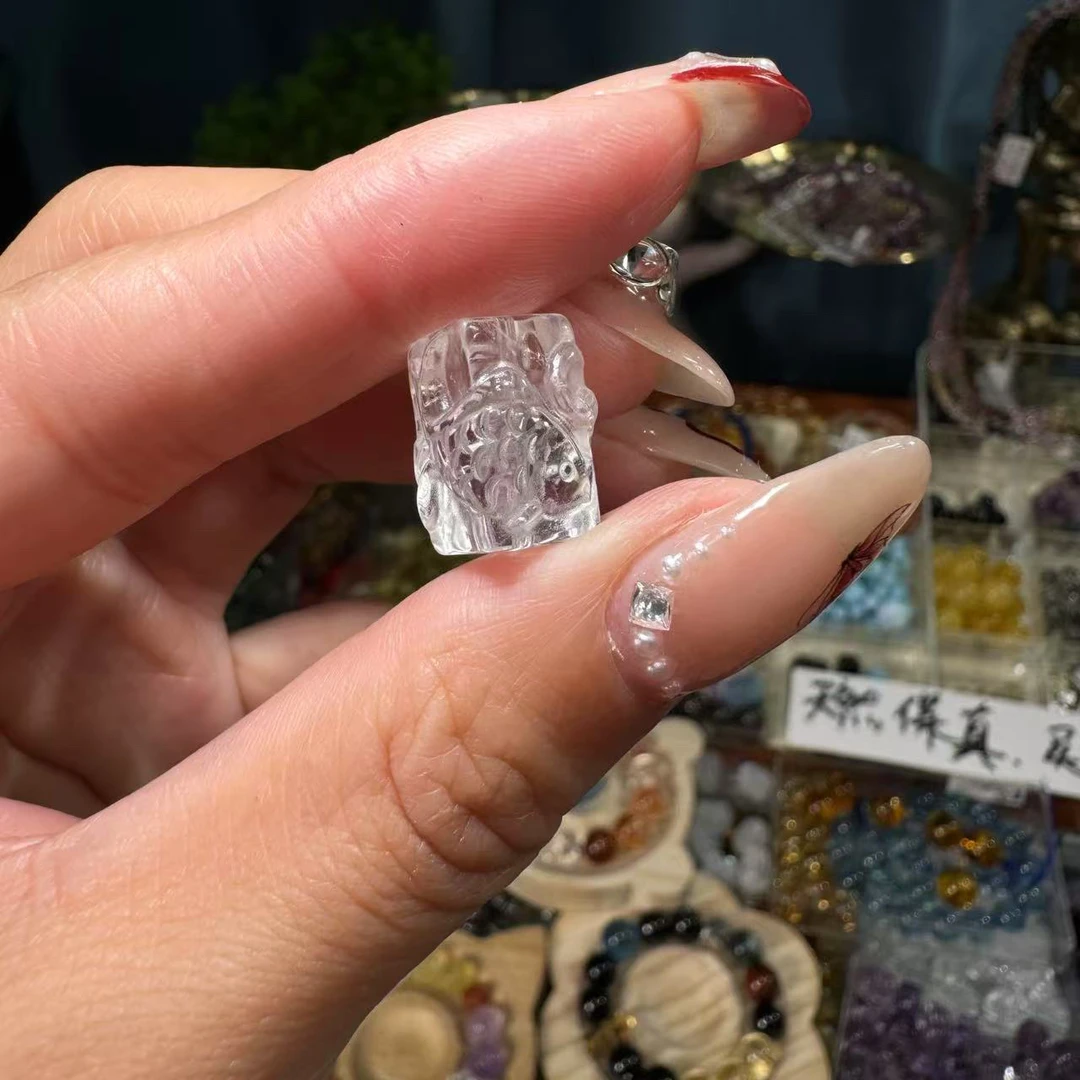 白水晶年年有鱼一个卡约11*15