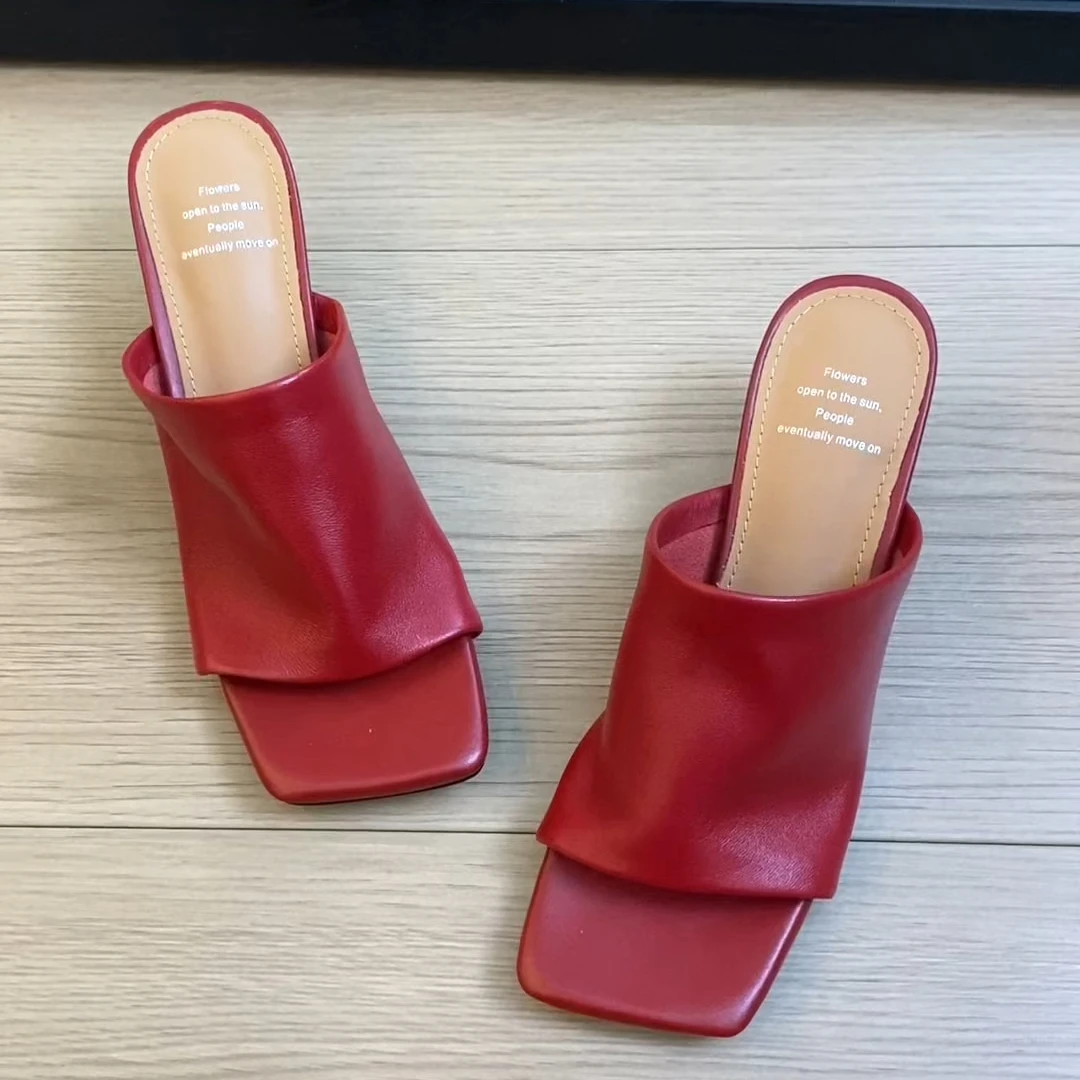 拖鞋夏季半拖休闲通勤舒适流行款式拖鞋平跟拖鞋气质女款夏季