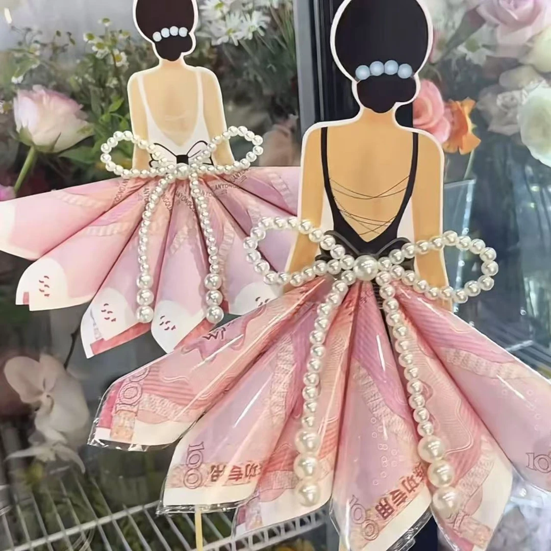 简约浪漫手工母亲节女神有钱花公主花束相框材料包