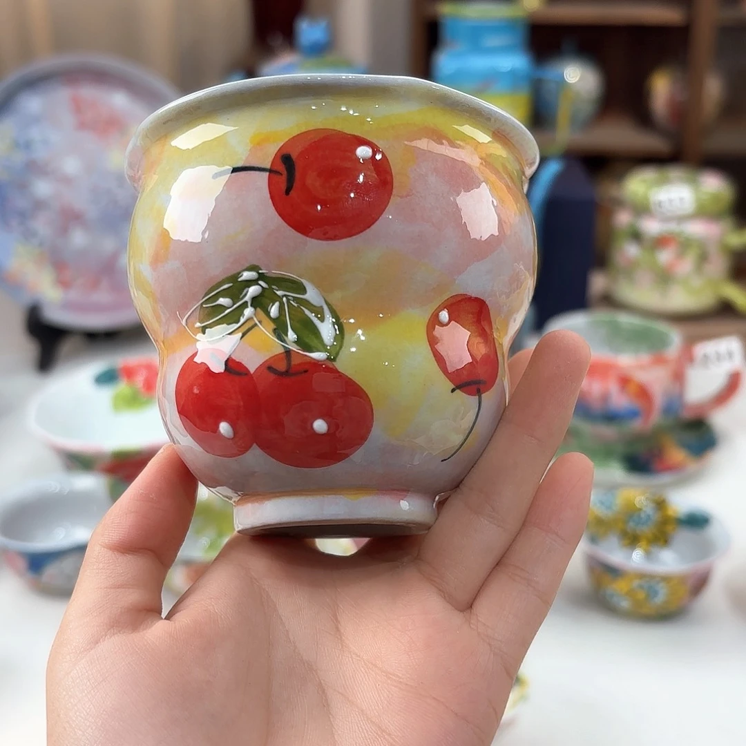 景德镇手绘高温釉下彩陶瓷茶具