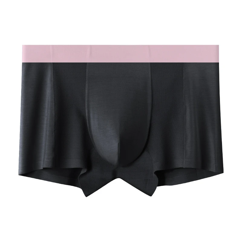 9521款190克爆款配色60支兰精莫代尔四面网孔空调裤男士四脚内裤