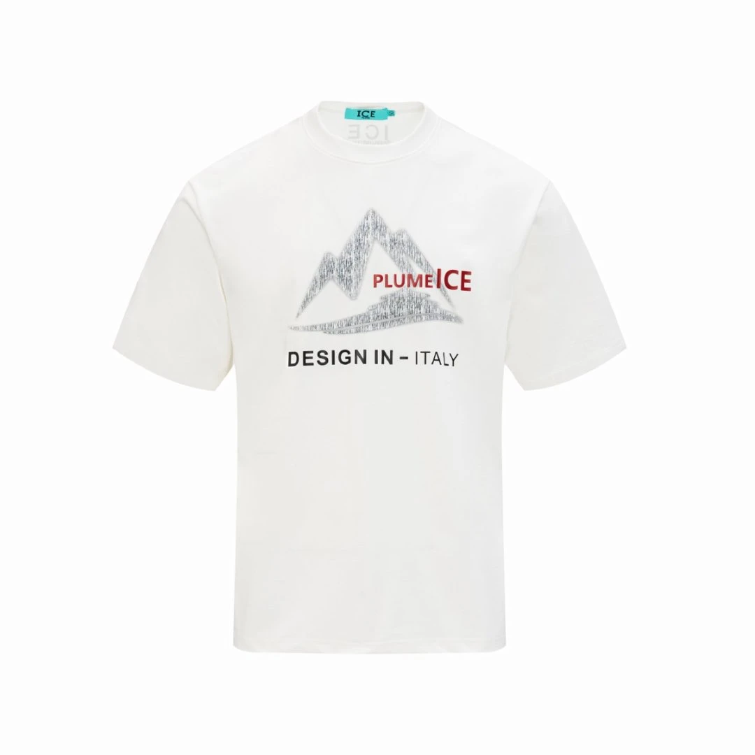 ICEPLUME 2025新款休闲百搭男士T恤时尚圆领潮流透气短袖男t恤