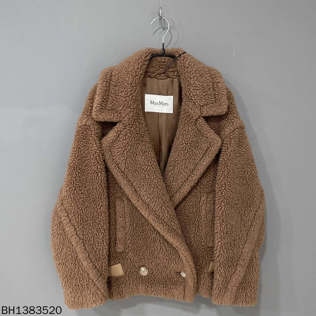 99新 MaxMara 短款驼色泰迪外套/38码/83520