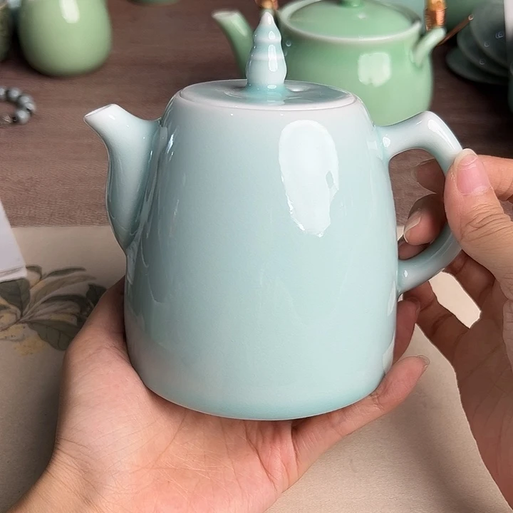 龙泉云间青瓷小米茶器