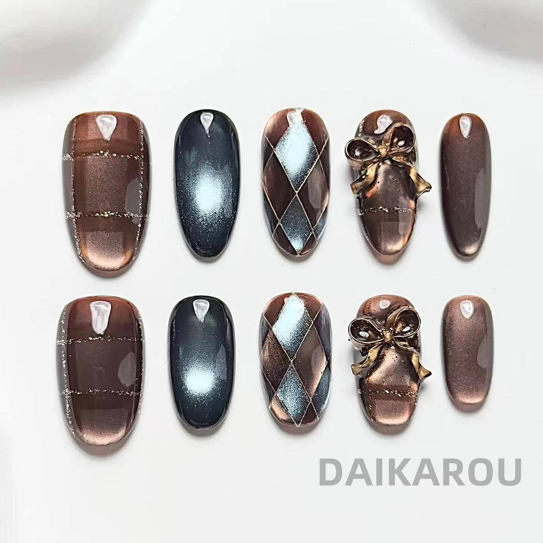 可可手信 黛卡柔 预售 哇擦么 新甲型 此度 手工穿戴甲10片