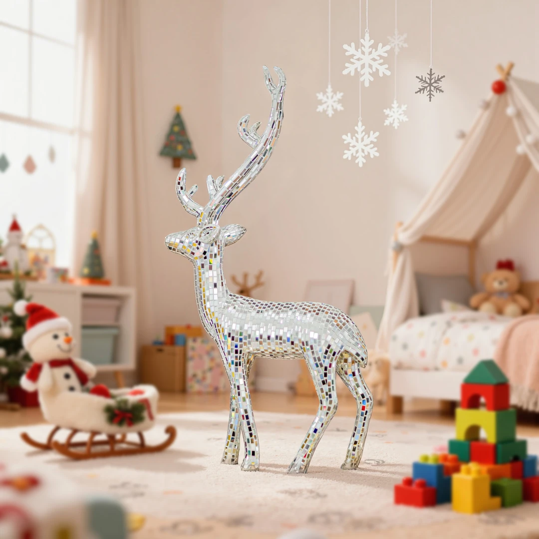 【BENNY本尼家】BJ037现代轻奢摆设小梅花鹿马赛克手工贴片装饰摆件