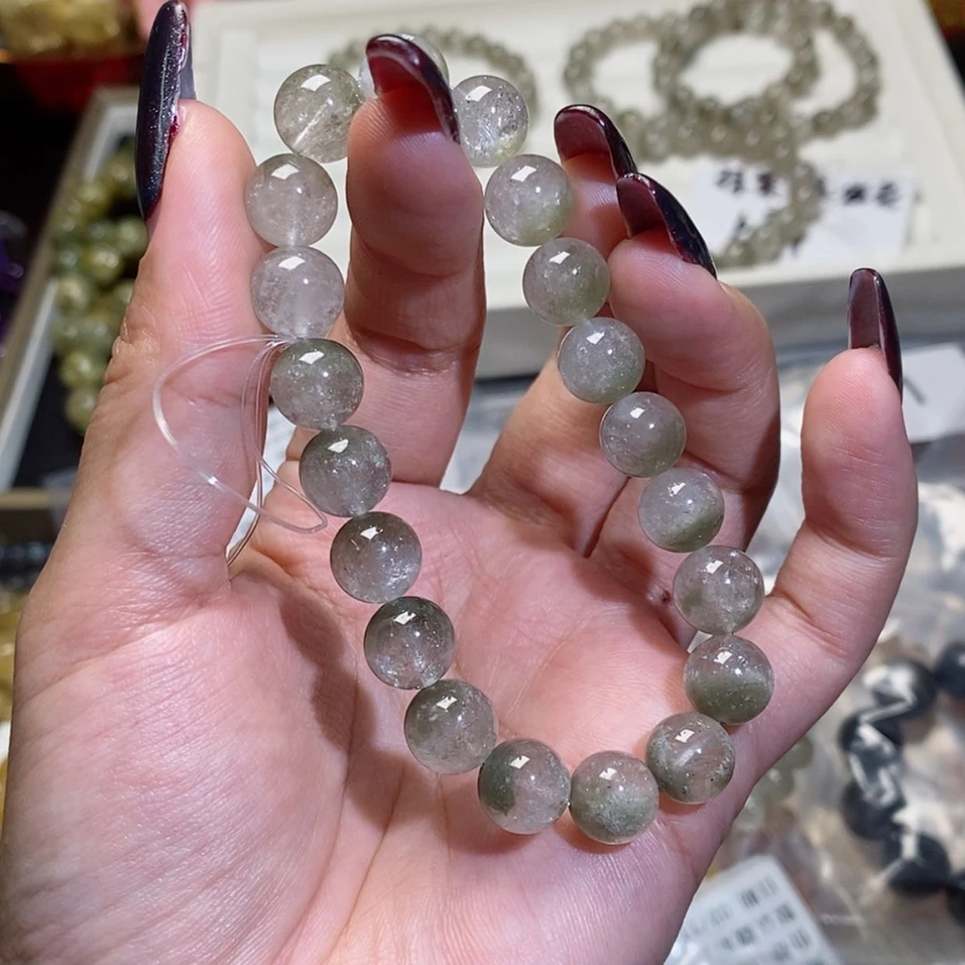 【闪购商品】水晶手链未镶嵌n*n抹茶绿幽灵9.7