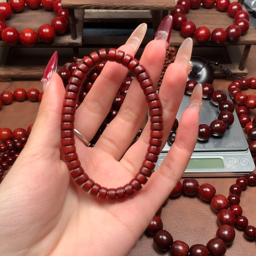 檀香紫檀（小叶紫檀）4✖️7药片珠