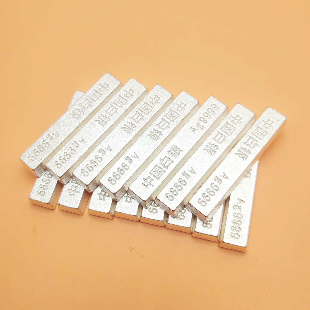 足银银制品 宠粉福利 创意小方条实心18g桌面摆件z