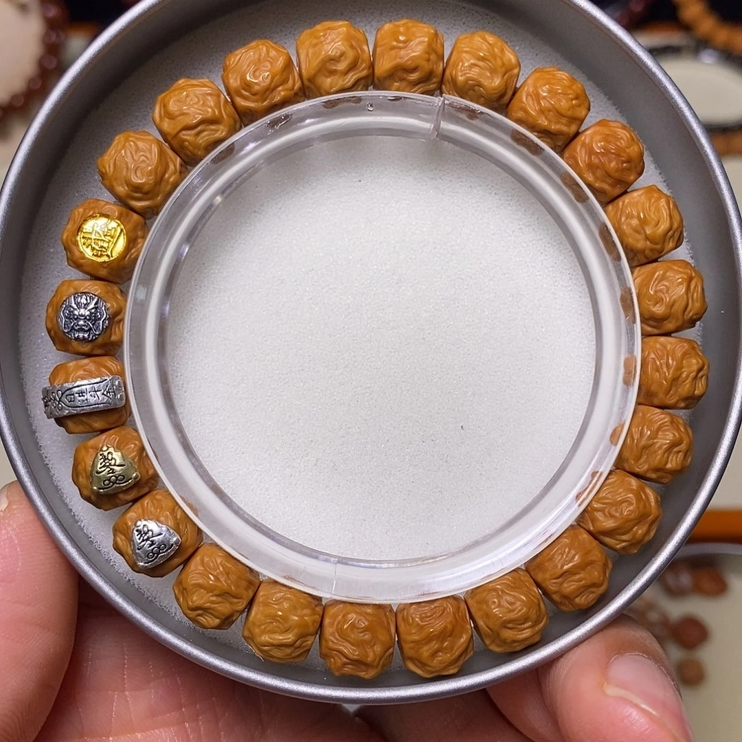 猴头核桃手串五标龙蛇之变尺寸10左右全品