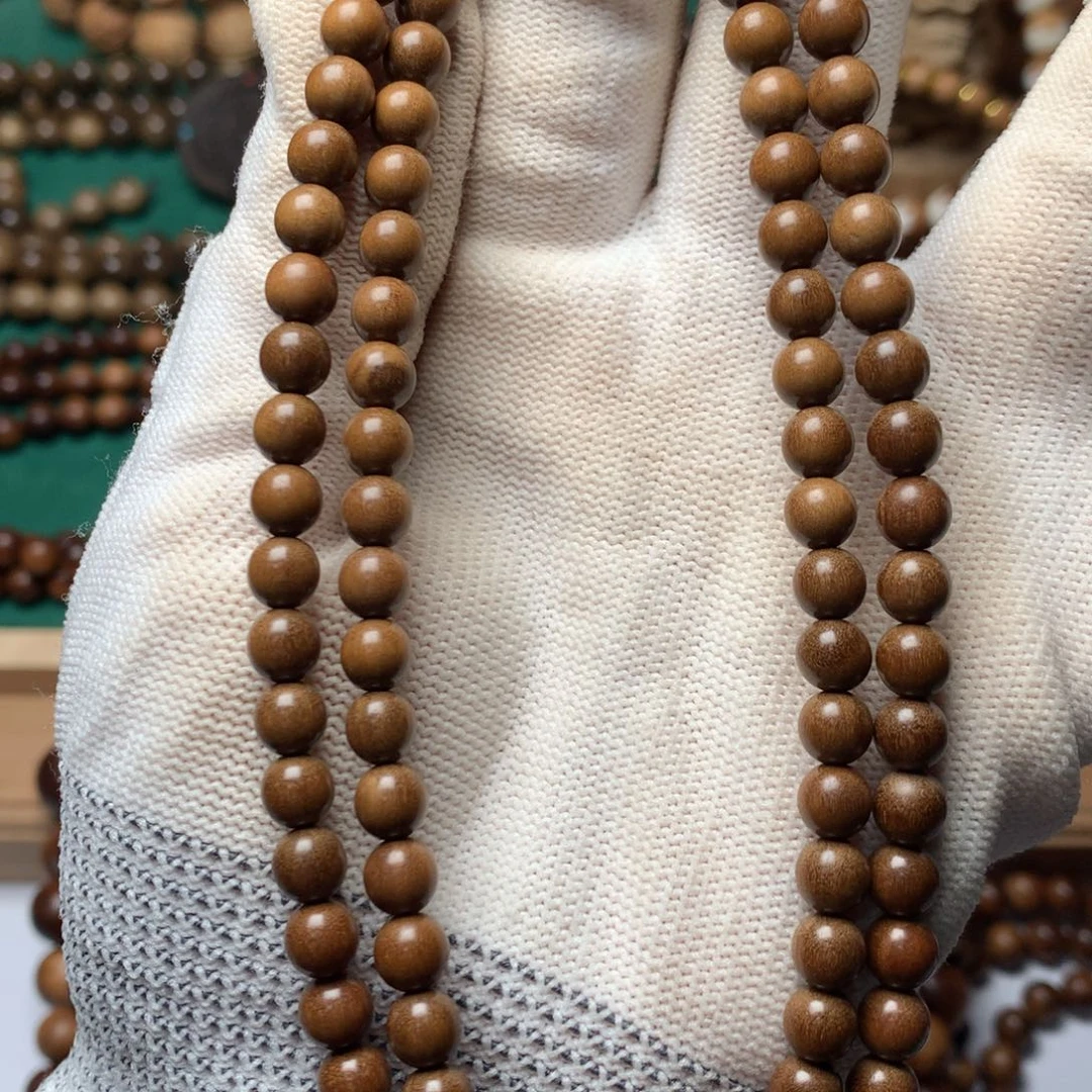 檀香木手串/手链老山檀香0.6多圈顺纹