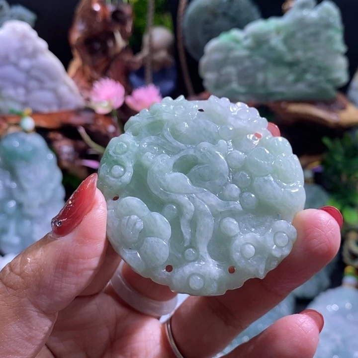 【闪购商品】颈饰未镶嵌翡翠喜上