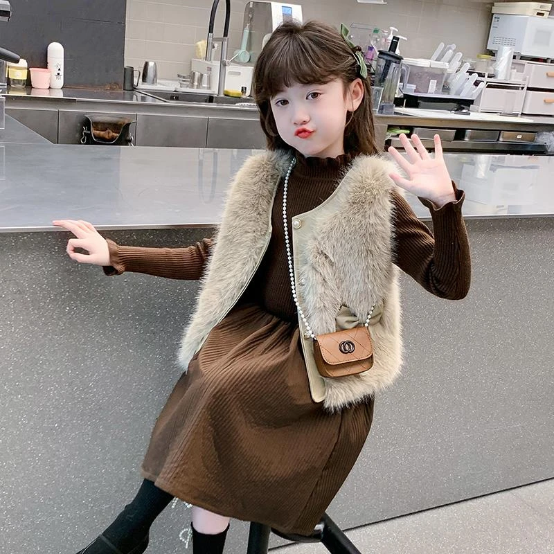 巴拉商场同款女童秋装2024新款连衣裙儿童秋季洋气时髦公主裙春秋