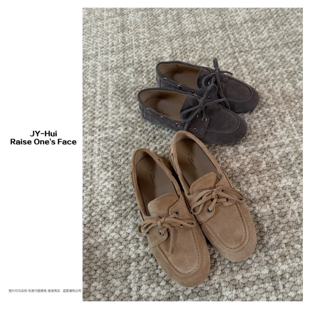 HUI-【摩尔城堡】LS5017 真皮豆豆鞋