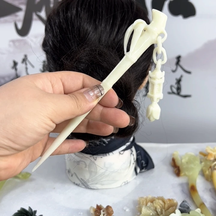 定制蛇纹石玉什**？毛货发饰