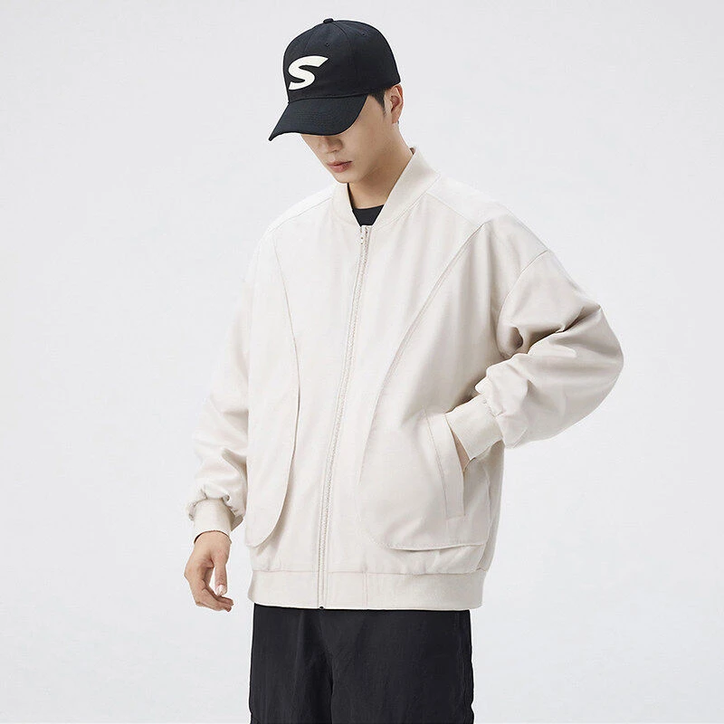 雅鹿男装2025新款男士棒球领夹克春秋季男装上衣服休闲高级感