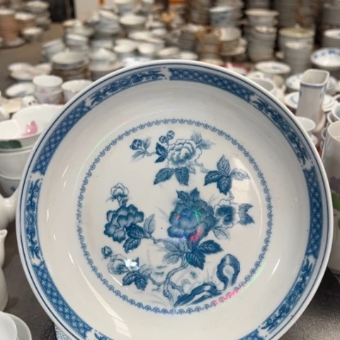 醴陵釉下青花20厘米深盘
