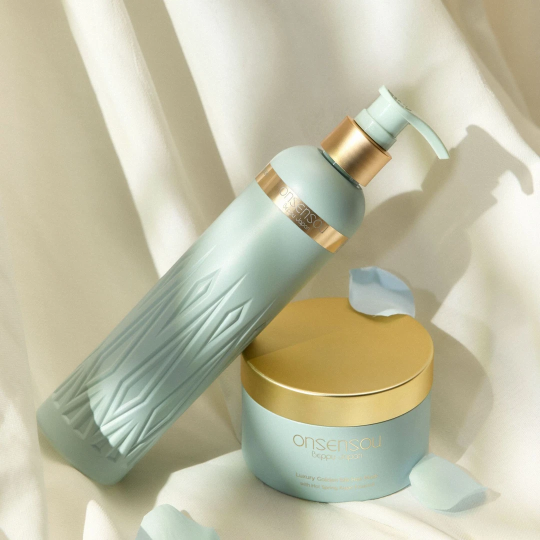 onsensou温泉藻高端修护系列修护洗发水丝滑亮泽发膜套装