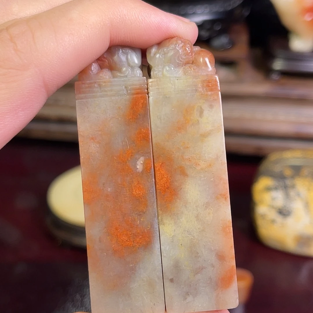 寿山石s***n定制寿山善伯旗